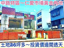 ❤蛋媽推薦❤中路特區正核心❤仁愛市場黃金角地透天厝