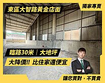 顏選大降價❤️東區㊣30米路黃金賺錢大店面