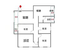 小檜溪旁活巷2樓四房邊間公寓~三面採光