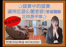 漢神巨蛋公園首排|香榭麗緻正四房平車