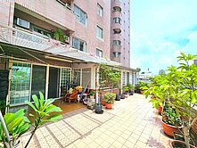 河堤社區鼎宇朝南★三面採光+23坪露台+大平車