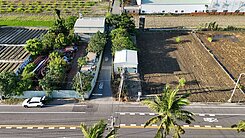 橋頭近高大特區鹽田路上三角窗方正休閒農地鐵皮屋