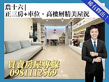 農十六|正三房+車位|高樓層精美屋況