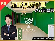 新橫濱星野區景觀天際歐風四房坪車【中信冠軍至浩】