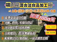 桃園現成食品加工廠（土地、廠房、設備全包售）