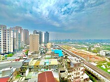 遠眺關埔二期緊鄰新莊車站角間採光景觀戶
