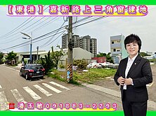 【東港】嘉新路上三角窗建地