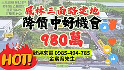 降價了！鳳林三面臨路建地 | 單坪價低于成交價