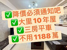 🏡急售!!《自由自宅三房平車樹梢戶》