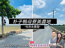 朴子鴨母寮農地/大面寬121米/有電井水