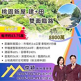 桃園新屋雙面臨路建+田 傑穎房仲 新豐湖口土地