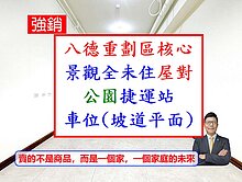 八德重劃區【對面公園捷運站】🔥次頂樓套房車