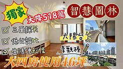 獨家｜智慧園林｜大降518萬｜決心讓利@價格好談