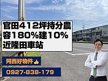 便宜賣官田南廍段412坪都內持分農地