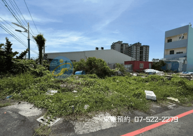 ￥屏東東港｜面20米路三角窗建地