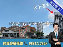 仁武霞海太子雲次高樓層採光2房+平車