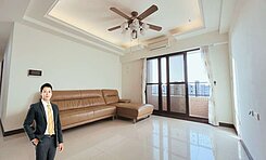 巨蛋商圈美國學校｜次高樓層三房雙平車-房仲小薛