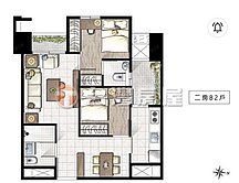 大通大美後排視野兩房兩衛平車