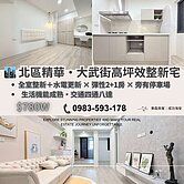 🏙 北區整新美宅✨高坪效25坪2+1房