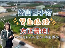 ✨大樹姑山國小旁🌴雙面臨路✨地形方正👍農地