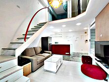 寒沐重劃區君悅挑高5米3時尚優美樓中樓超值溫泉2房