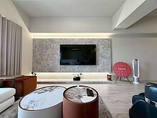 嶺東商圈.時光嶼.室內36坪.2+1房高樓夜景戶