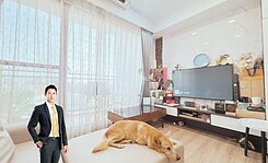 愛河畔馥寓-次高樓層無遮蔽全屋亮兩房車位-房仲小薛