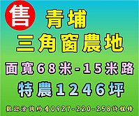  ♦️青埔旁15米路♦️三角窗美農地✨專約