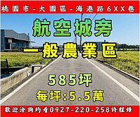  ♦️航空城旁沙沙♦️一般農業區農地