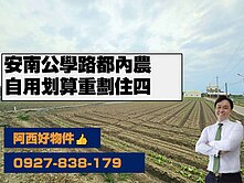 獨賣-安南公學路都內住4重劃農地D