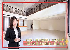 莫內花園│大空間一樓+夾層店面住家+雙平車