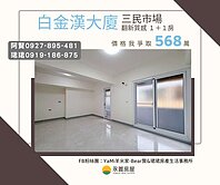 中華三路⭐翻新質感1+1房⭐車站商圈⭐三民市場