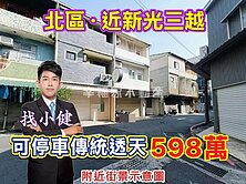 急急急~~北區必賣🔴598萬．可停車臨路透天