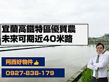 宜蘭高鐵特區近40米路優質農