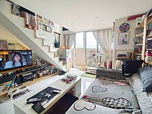 🍑㊝府中站旁︱站前挑高4米5︱次頂樓︱房仲夫妻㊝