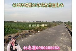 💝 七股竹橋國小旁便宜置產農地🦋林惠麗