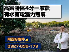 歸仁近高鐵站大面寬4分一般農地