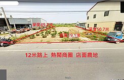 屏東高樹市區12米路上 稀有都內店面農地(俗啦!)