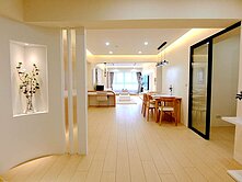 遇見美術館★中華祥廈★原木奶油風裝潢3房