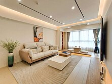 A★美術館巨蛋低公設溫馨奶油風大三房｜平車已租