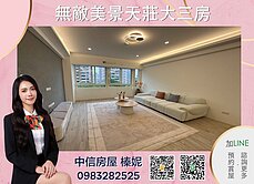 ⭐中信小姊姊⭐景觀視野大三房面中港大排