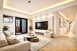 河堤社區｜石琳好萊屋｜陽台進出美三房