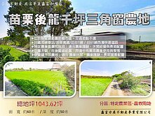 苗栗後龍千坪三角窗農地