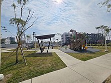 橋頭仕隆商圏│面公園│大地坪面寛雙併車墅