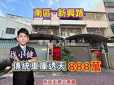 南區利南市場⭐傳統車庫透天 ✨超甜蜜價888萬