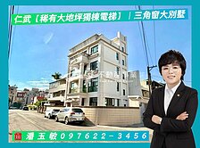 仁武【稀有大地坪獨棟電梯】｜三角窗大別墅~全新未住