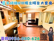 ❤蛋媽推薦❤藝文G10站❤亞曼尼❤景觀超美1+1房