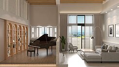 ▎高鐵縣三為鄰▏合法挑高樓中樓▏靜巷四房+車位