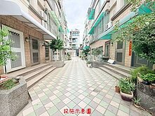 北區。中華北路中庭透天車墅