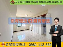 天天新市場/鼎中商圈/城揚京品集/兩房平車